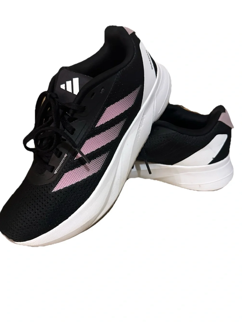 Adidas Duramo SL Running Shoes In Core Black Bliss Lilac Size 10 Women's